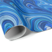 Mooi blauw omslagpapier cadeaupapier (Rol Hoek)