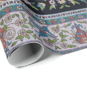 Mooi blauw oosters Antiek Kilim tapijt Cadeaupapier (Rol Hoek)