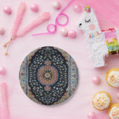 Mooi blauw oosters Antiek Kilim tapijt Papieren Bordje (Feest)