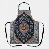 Mooi blauw oosters Antiek Kilim tapijt Schort (Voorkant)