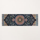 Mooi blauw oosters Antiek Kilim tapijt Yogamat (Achterkant (horizontaal))