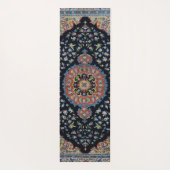 Mooi blauw oosters Antiek Kilim tapijt Yogamat (Achterkant)