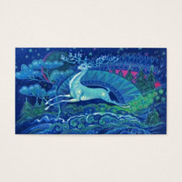 Mooi blauw Russisch rendier Visitekaartje