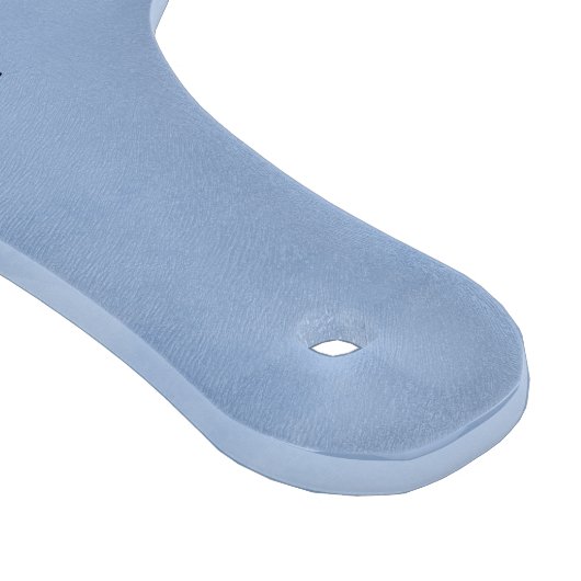 Mooi blauw snijplank (Hoek)