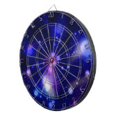 Mooi blauw sterrenstelsel 2 dartbord (Voorkant Rechts)
