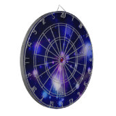Mooi blauw sterrenstelsel 2 dartbord (Voorkant Links)