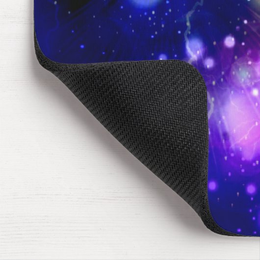 Mooi blauw sterrenstelsel muismat (Hoek)