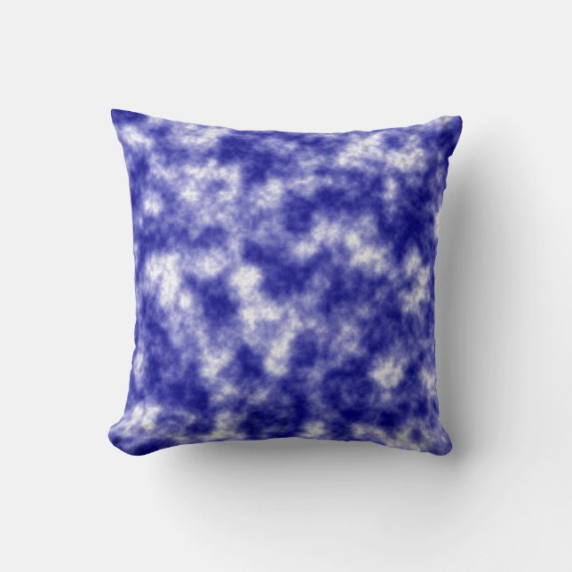 Mooi blauw Stormen Sierkussen (Voorkant)