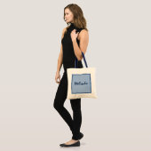 Mooi blauw tote bag (Voorkant (model))