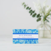 Mooi blauw visitekaartje (Staand voorkant)
