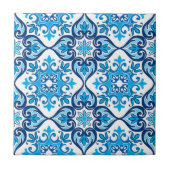💙 mooi blauw - wit Azulejos X,  Tegeltje (Voorkant)