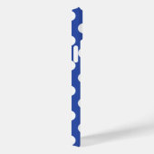 Mooi blauw - wit polka dot patroon Case-Mate iPhone case (Achterkant / Rechts)