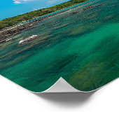 Mooi blauw zee op het eiland Koh Kood, Thailand Poster (Hoek)