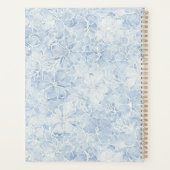 Mooi Blauwe Witte Bloemen Volg Je Dromen Planner (Achterkant)