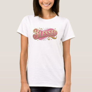 Mooi BLESSED 2D Artistiek Motief T-shirt