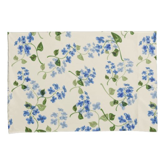 Mooi bloemen naadloos patroonvergeet-mij-nietje pi kussensloop (Voorkant-Rechts)