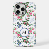 Mooi bloementuinmonogram  iPhone hoesje (Achterkant)