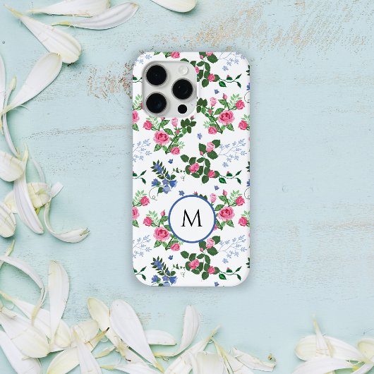 Mooi bloementuinmonogram  iPhone hoesje