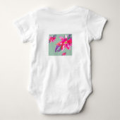 Mooi bloemetjes baby pak romper (Achterkant)