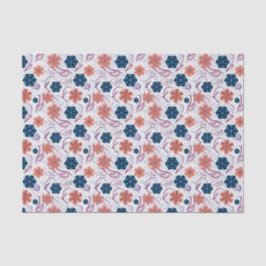 Mooi bloemig modern patroon - wit tissuepapier