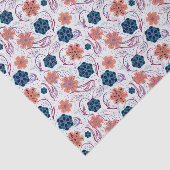 Mooi bloemig modern patroon - wit tissuepapier (Detail)