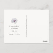 Mooi Bloemige Verjaardagsbedankje Briefkaart (Achterkant)