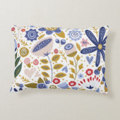 Mooi bloemmotief Accent Pillow Kussen (Achterkant)