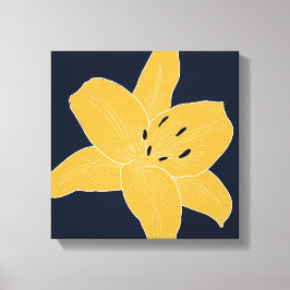 Mooi bloemontwerp Lily No. 1 Canvas Afdruk