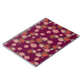 mooi bloempatroon notitieboek (Linkerzijde)