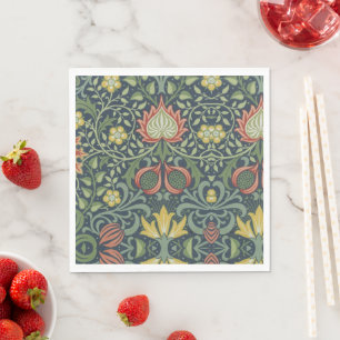 Mooi  Bloempatroon Roze Geel Groen Servet