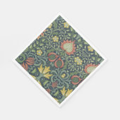 Mooi  Bloempatroon Roze Geel Groen Servet (Hoek)