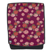 mooi bloempatroon rugtassen (Voorkant)