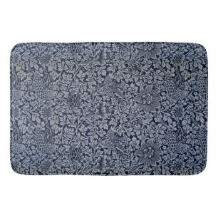 Mooi Bloempatroon Vogelbloemen Blauwe Anemoon Badmat