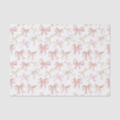 Mooi blozende roze linten verjaardag tissuepapier (Voorkant)