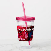 Mooi boeket rode rozen acryl drinkbeker (Links)