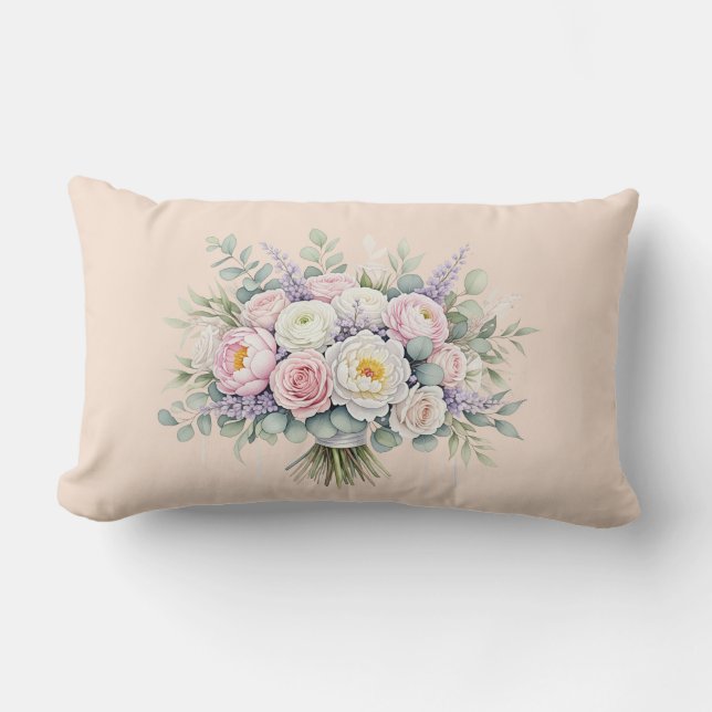 Mooi boeket Sierkussen | Floral Home Decor Kussen (Voorkant)