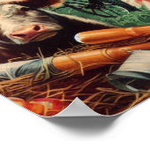  mooi Boerderij meisje Poster (Hoek)