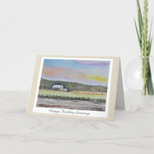 Mooi Boerderij voor hem verjaardag Kaart