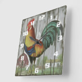Mooi Boerderijen huis Country Rooster Wandklok (Hoek)