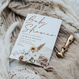 Mooi Boheems Baby shower Kaart