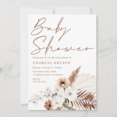 Mooi Boheems Baby shower Kaart (Voorkant)