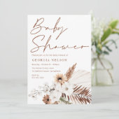 Mooi Boheems Baby shower Kaart (Staand voorkant)