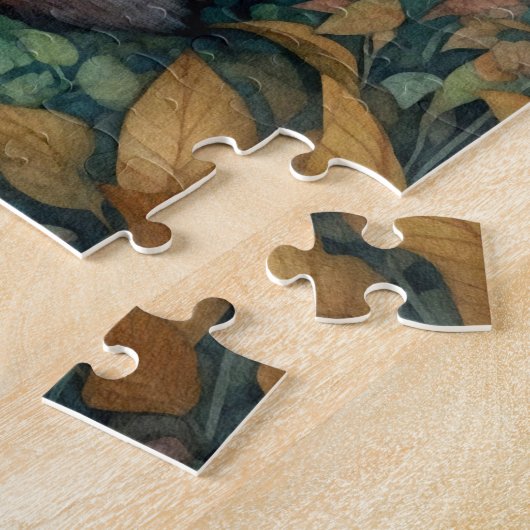 Mooi Boho Forest Dier/Fox Legpuzzel (Zijkant)