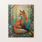 Mooi Boho Forest Dier/Fox Legpuzzel (Verticaal)