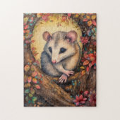 Mooi Boho Forest Dier/Possum Legpuzzel (Verticaal)