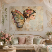 Mooi Boho Vlinder Fee Pastel Watercolor Kunst Poster