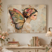 Mooi Boho Vlinder Fee Pastel Watercolor Kunst Poster