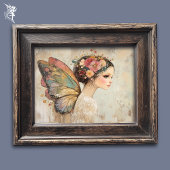 Mooi Boho Vlinder Fee Pastel Watercolor Kunst Poster