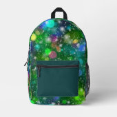 Mooi Bokeh Lights patroon Bedrukte Rugzak (Voorkant)