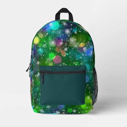 Mooi Bokeh Lights patroon Bedrukte Rugzak (Voorkant)
